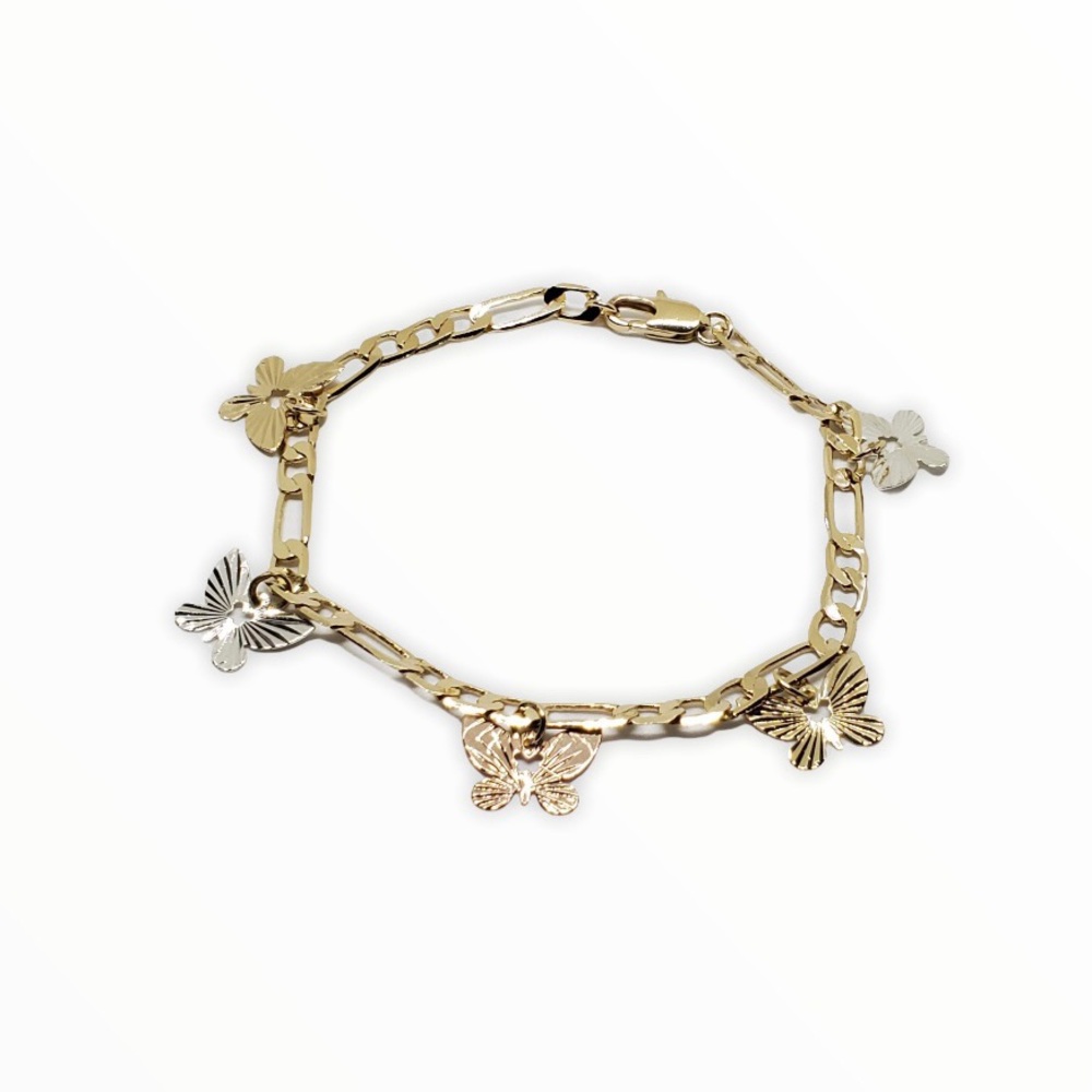 Butterfly Bracelet Charm 18k Of Gold Plated